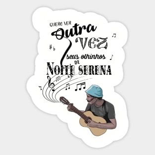 Olhinhos de noite serena Sticker